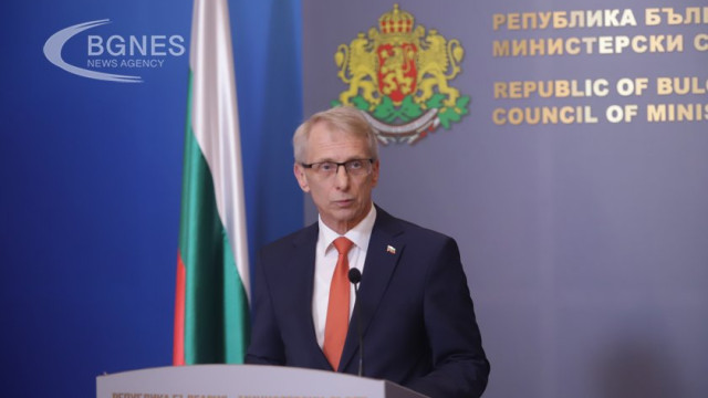 Prime Minister Nikolay Denkov on a briefing at the Council of Ministers 2023